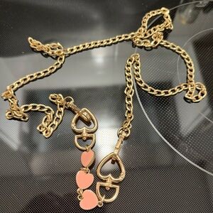 Gold Heart Crossbody Handbag Chain